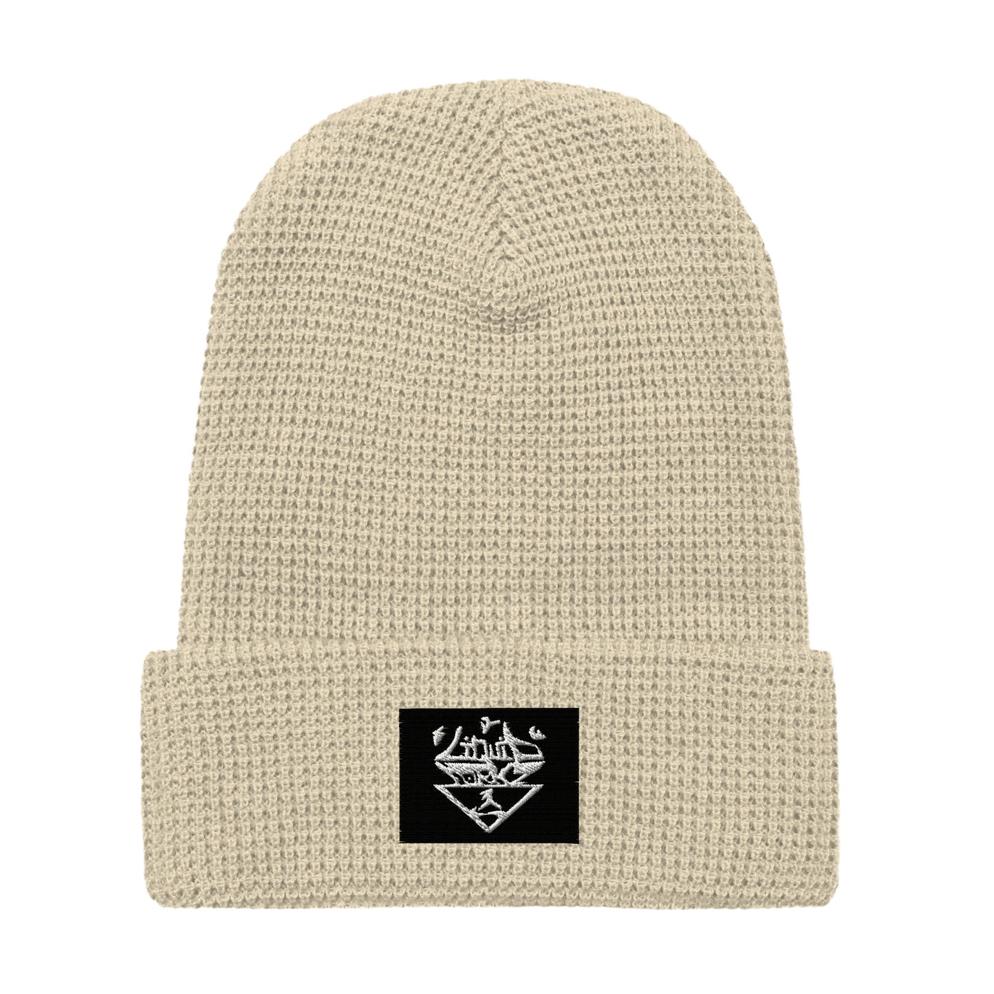 Embroidered Liquid Formz logo waffle beanie