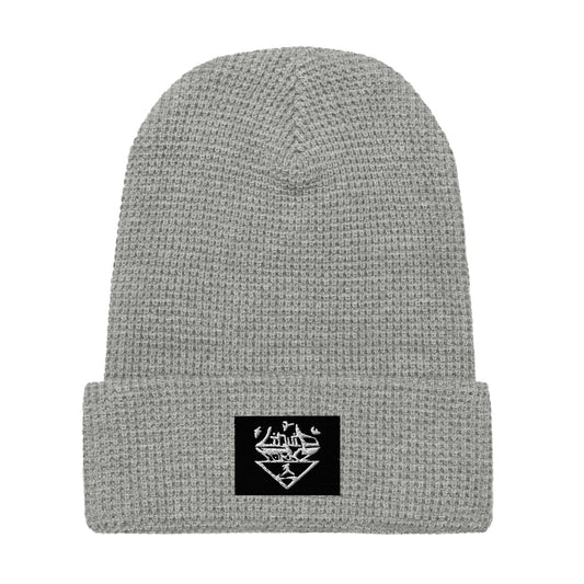 Embroidered Liquid Formz logo waffle beanie