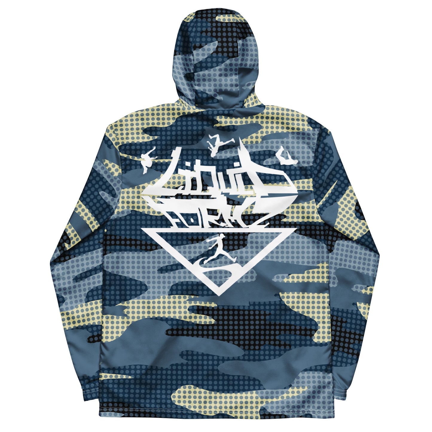 Liquid Formz Blue Camo Windbreaker