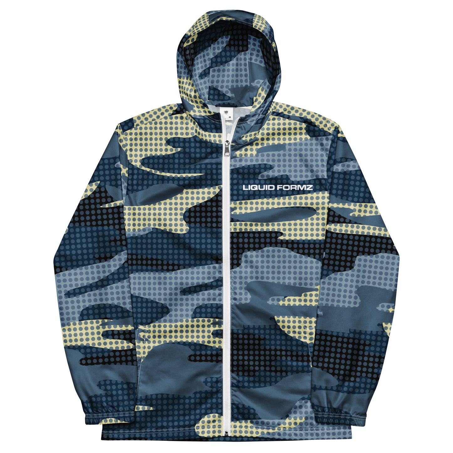 Liquid Formz Blue Camo Windbreaker