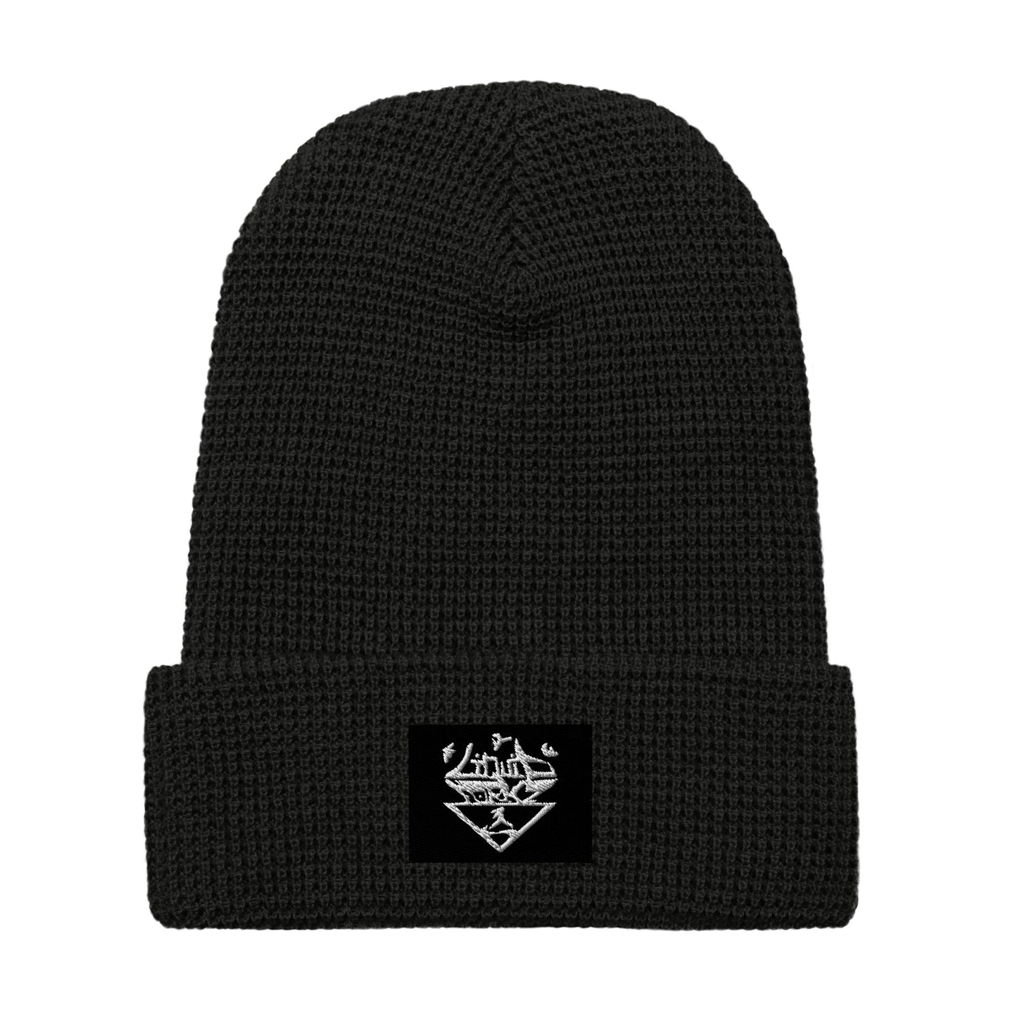 Embroidered Liquid Formz logo waffle beanie